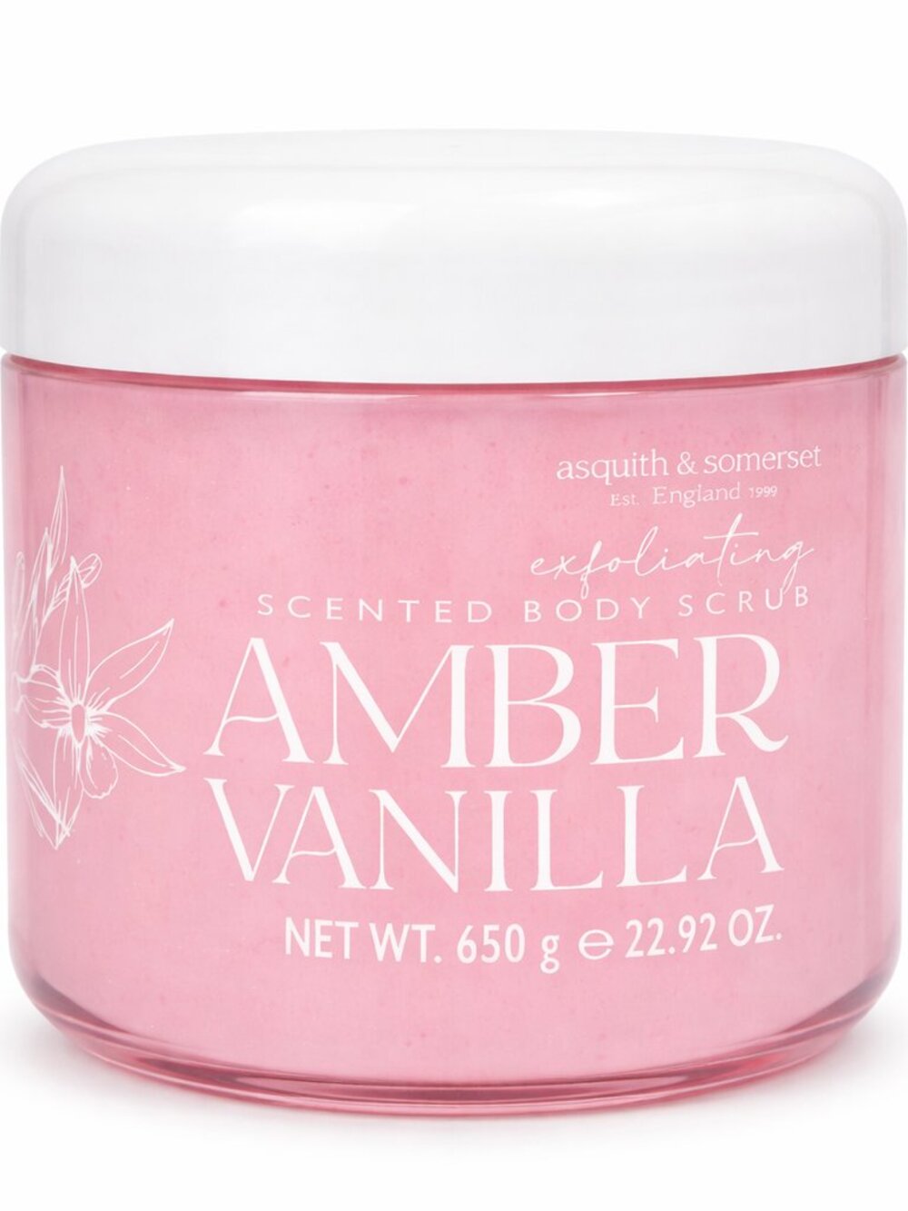 Asquith & Somerset Exfoliating Body Scrub, Amber Vanilla Scent, 22.92 oz